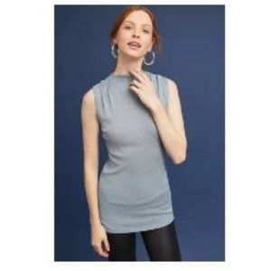 Michael Stars Shine Mock Neck Tank in Gray from Anthropologie – One Size - NWT